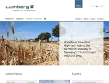 Tablet Screenshot of lumberg.com